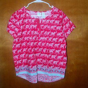 Womens Petite Medium Caribbean Joe Shirt NWT